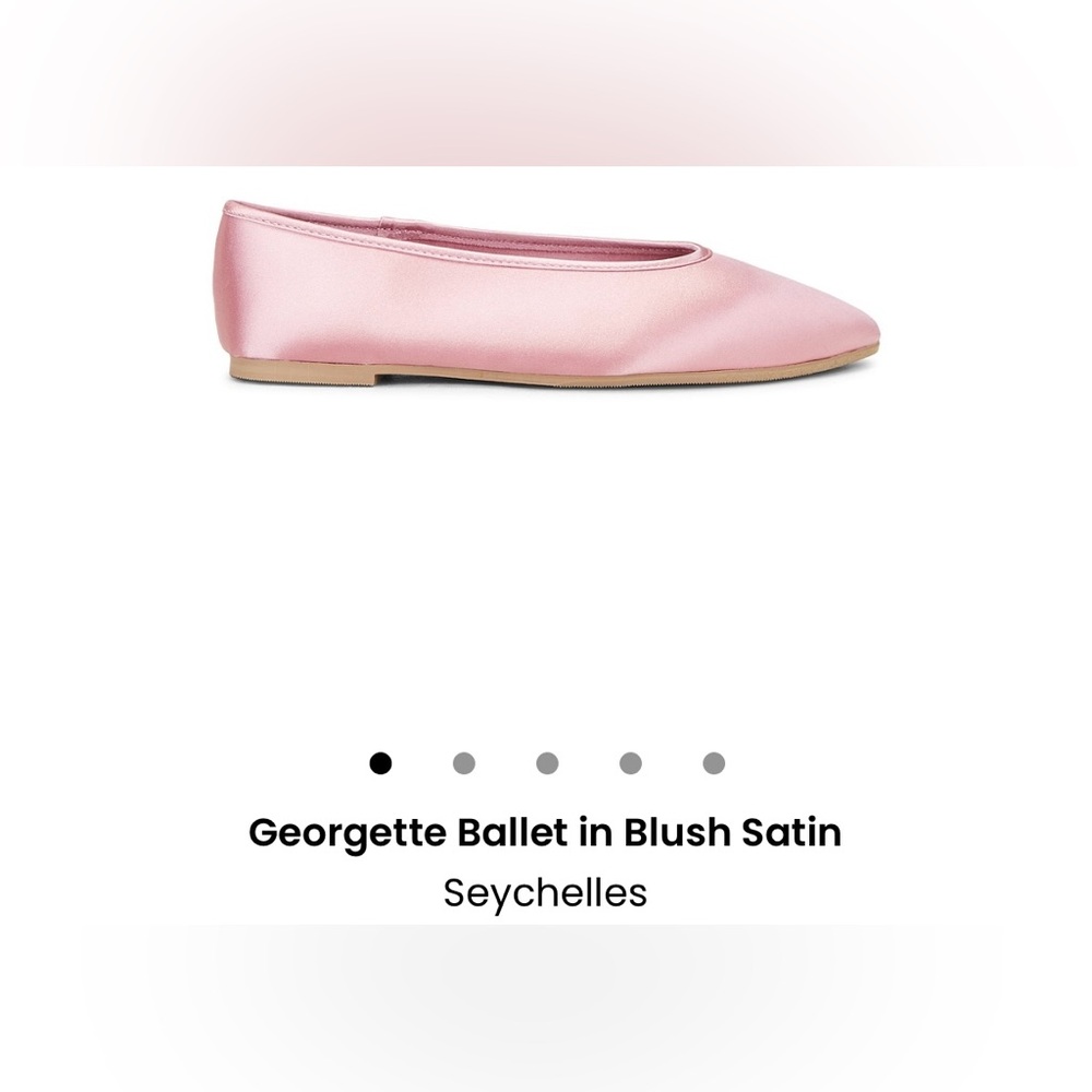 Georgette Ballet Flat in Blush Satin